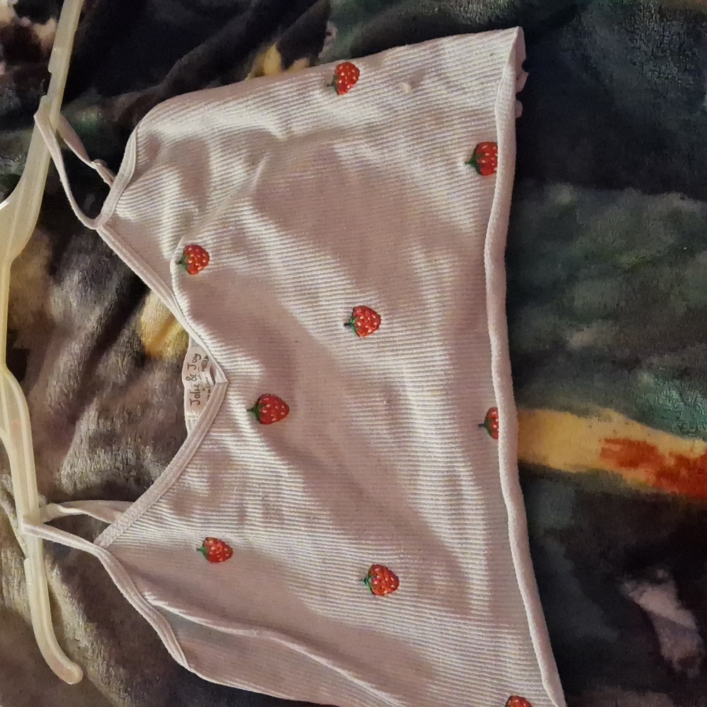 Strawberry Print Tank Top